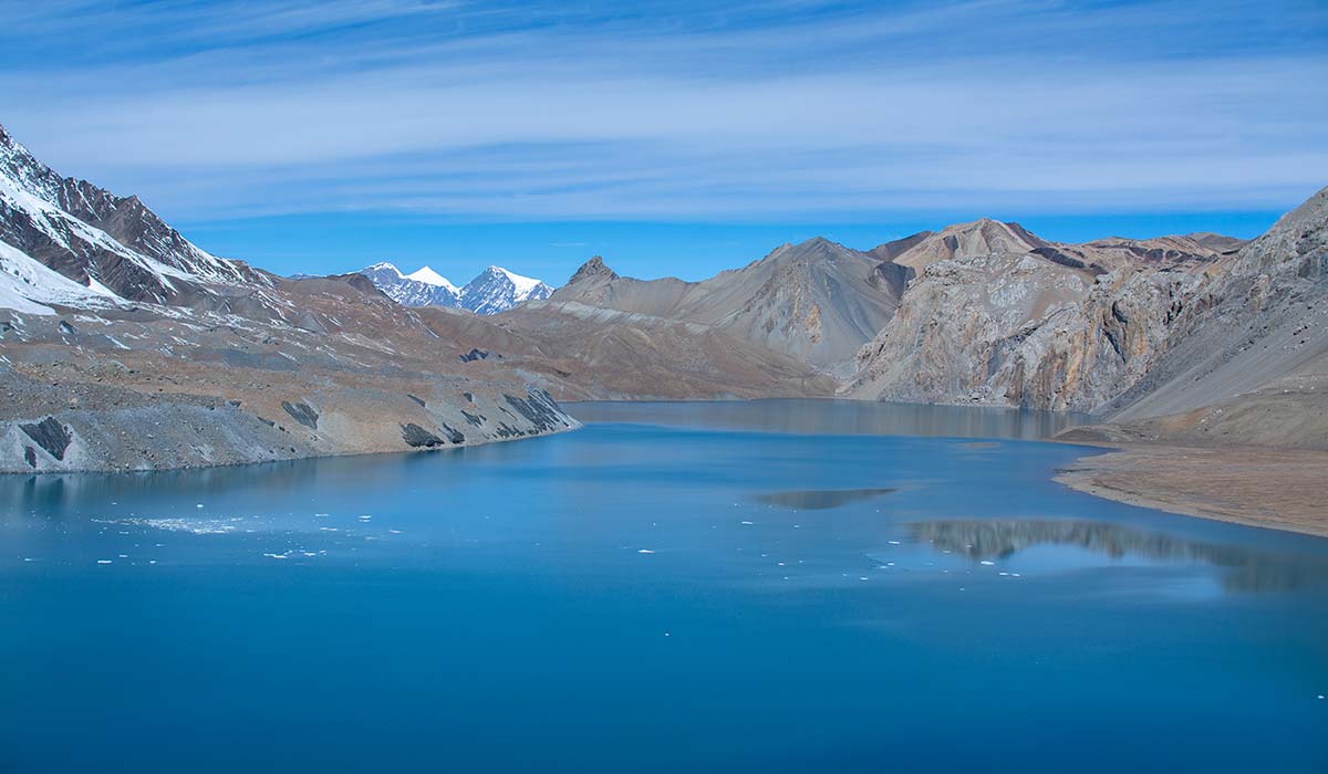 Clean and clear Tilicho Lake